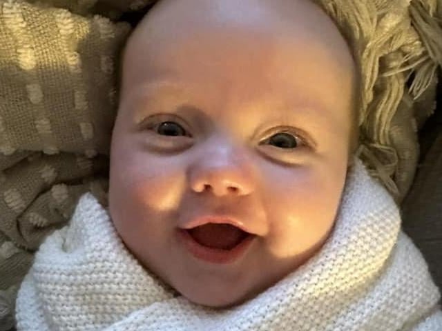 This photo of Florence Lily Colton, five months, was sent to us by Michelle Colton