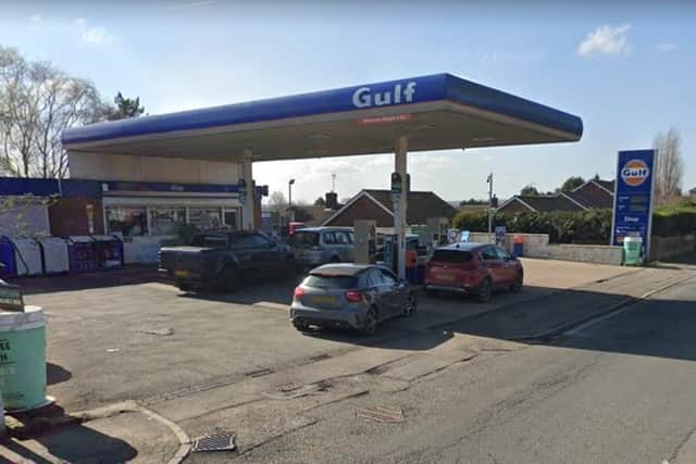The incident happened at the Gulf petrol station on Nottingham Road in Selston. Photo: Google