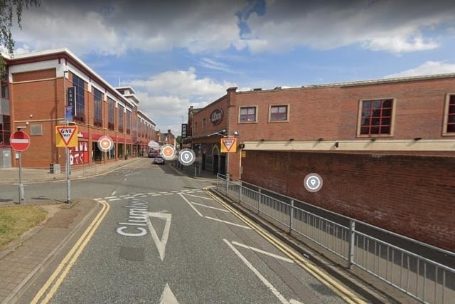 25 reports of crimes in Mansfield in April 2023 were made in connection with incidents that took place on or near Clumber street