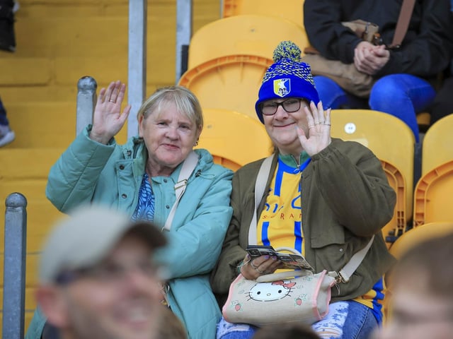 Stags fans at Tuesday night's home win over Blackpool.