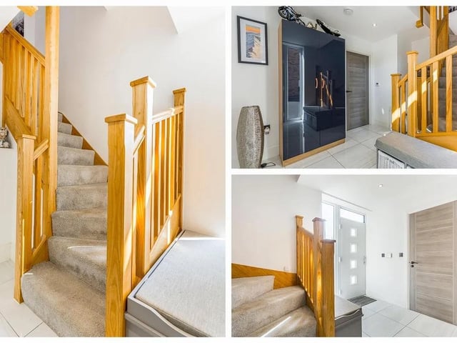 A light and bright entrance awaits setting the tone for this stunning property.