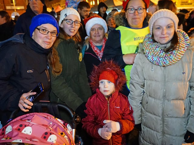 The cold weather didn't stop plenty of people turning out for the event.