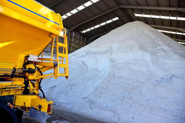 Gritting crews currently have more than 17,000 tonnes of salt ready to use.