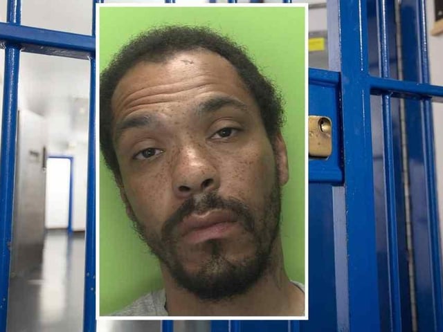 Callum Fearon, 43, of no fixed address, admitted burglary and was jailed for 876 days – around two years and five months. (Picture: Nottinghamshire Police.)
