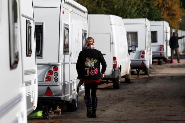 Nationally, the total number of Traveller caravans was 25,333 in January, about 87 per cent of which were on authorised land. Picture: Chris Radburn/PA Radar