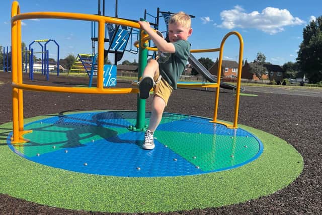 The new play park on Mansfield's Ladybrook estate is now open. (Photo by: Mansfield Council)