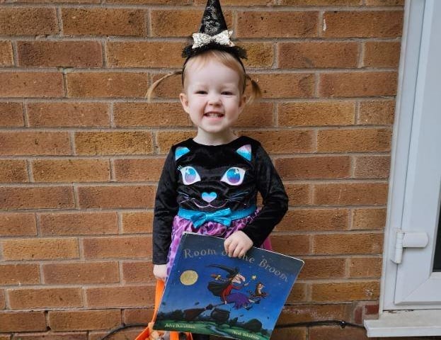 Masie Haywood as the witch from Julia Donaldson's Room on the Broom