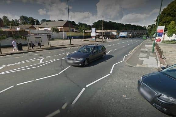 The incident happened near to the Tesco Express petrol station.