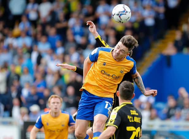 Oli Hawkins scored one and won a penalty on his Stags debut.
