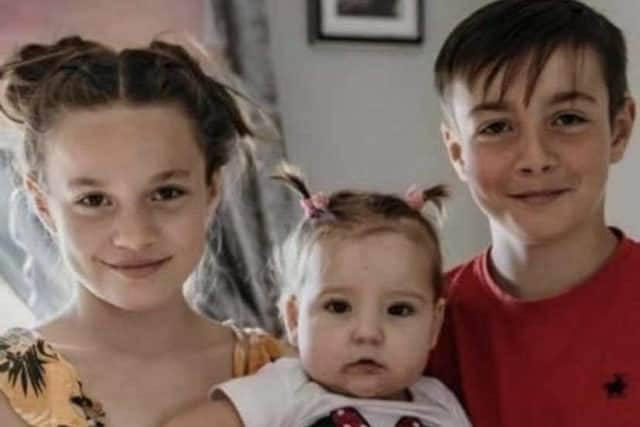 Rick’s three children - Christopher, Angel and Darcie-Leigh.
