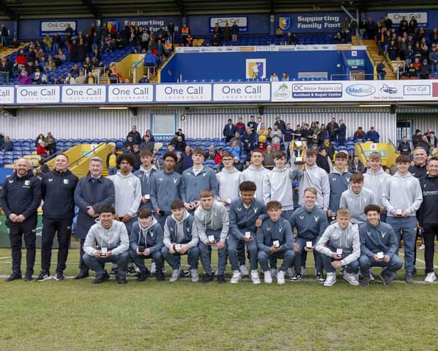 Mansfield Town's title-wining U17s. Photos by Chris & Jeanette Holloway/The Bigger Picture.media
