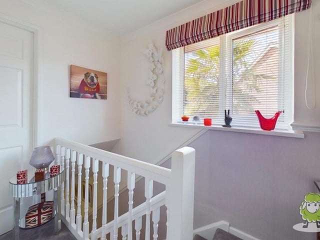 At the top of the stairs is a lovely landing that guides us to the two main bedrooms at the £270,000 Forest Town property.