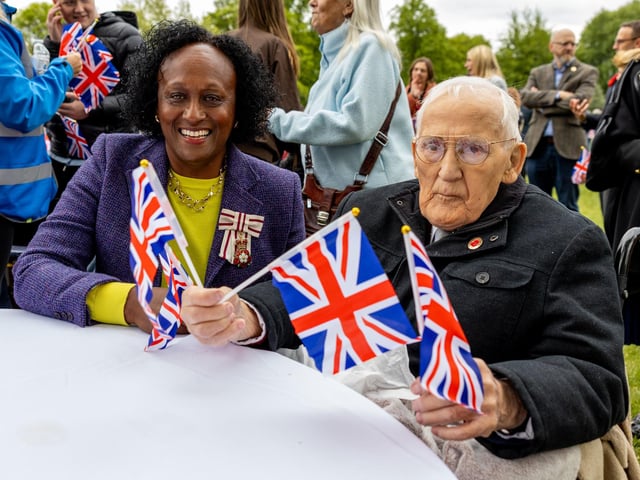 Time to celebrate The Lord Lieutenant of Nottinghamshire, Professor Veronica Pickering MBS HAC with Veterans.;