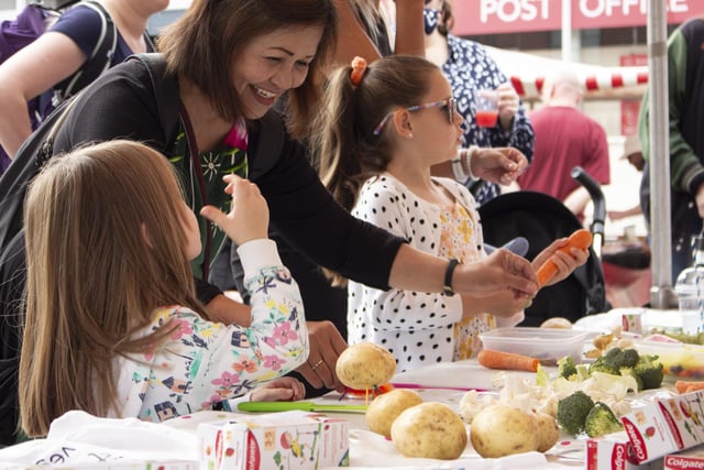 The benefits of healthy eating were one thing youngsters got from the event. Photo: Submitted