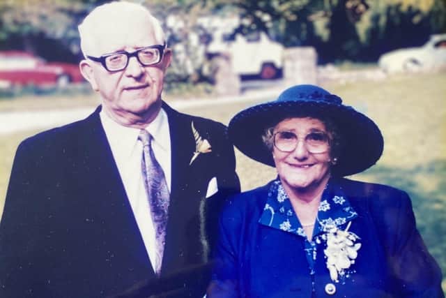 James and late wife, Marion Adams.