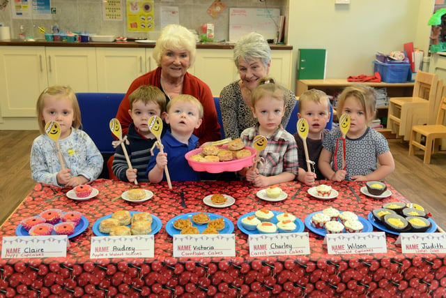 Busy Bees nursery  held a bake off for Children in Need in 2015 but do you recognise the people in the picture?