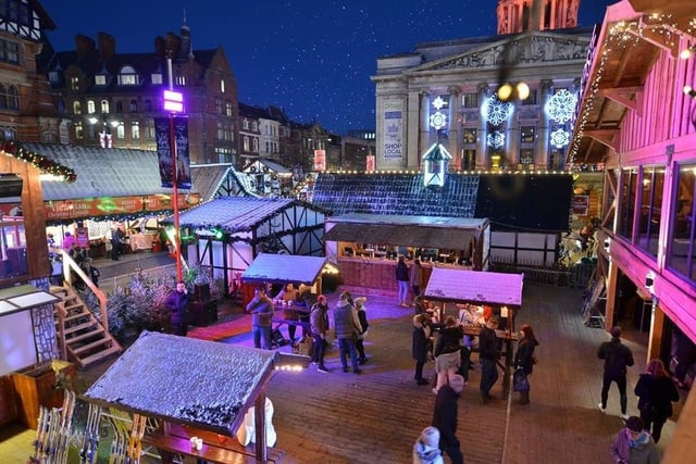 Nottingham's Christmas Winter Wonderland is open daily until Saturday, December 31. Festive fun seekers can skate for 200m around the Old Market Square, metres above the crowds exploring the 60-stall Christmas market offering everything from hand-made gifts to delicious food and mulled wine from local and international traders.