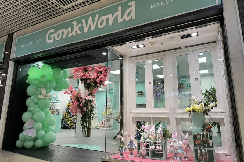 Gonk World can be found inside Mansfield Four Seasons shopping centre.