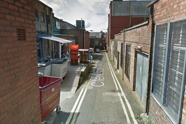 There were 17 offences reported on or near Clerkson's Alley in February 2022, which is in the Mansfield Town Centre policing area.
