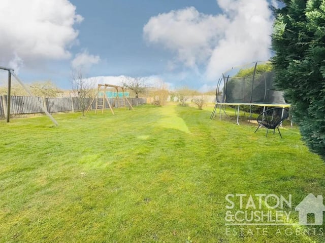 The property stands proudly on a simply magnificent sized plot, surround by mature gardens, stunning lawns and an array of colourful trees and shrubs.