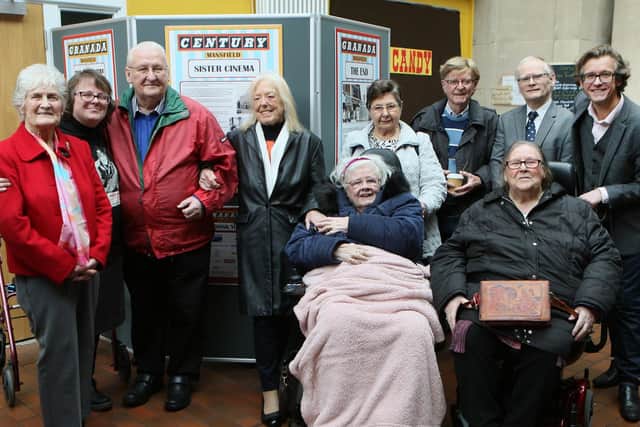 Former members of staff at the Granada gather at the opening of the exhibition for a special reunion.