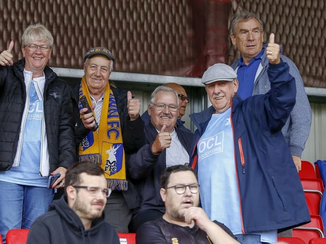 Some of the Mansfield Town fans at Salford.