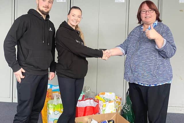 Movement Health and Fitnes has donated more than 200 food items to Kirkby Storehouse.
