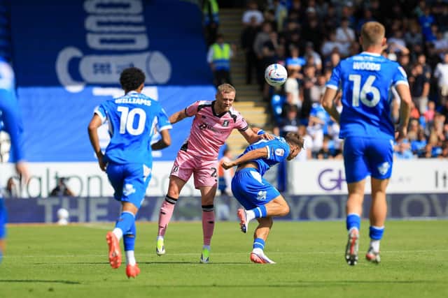 Mansfield Town defender Frazer Blake-Tracy in action during the Sky Bet League One match against Peterborough Utd FC at Weston Homes Stadium, 22 August 2026, Photo credit Chris & Jeanette Holloway / The Bigger Picture.media