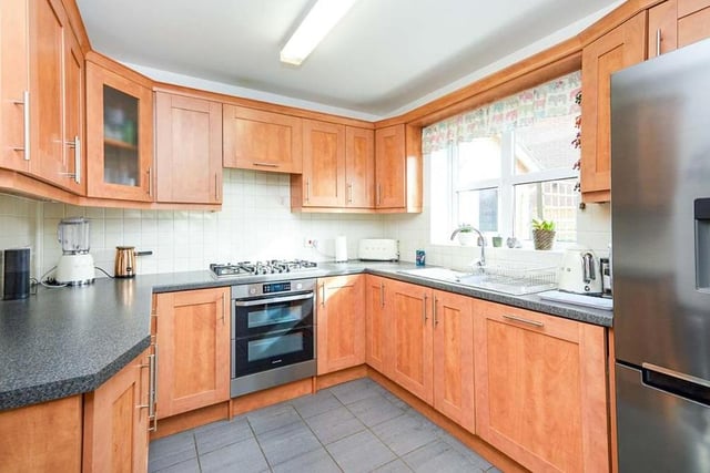 The kitchen at the Willow Gardens property is of a fine quality and possesses all you need, most notably a range of wall and base units. Integrated appliances include a dishwasher and a five-ring gas hob with a Neff electric, self-cleaning, dual temp oven with extractor over.