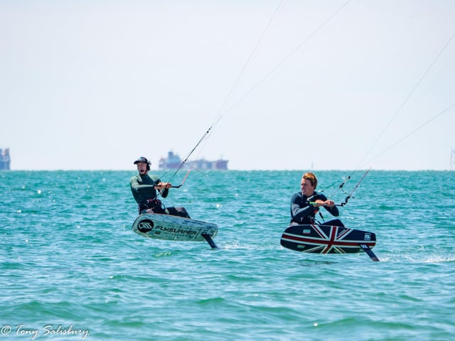 Kitesurfing Armada Festival 2019 on Hayling Island.