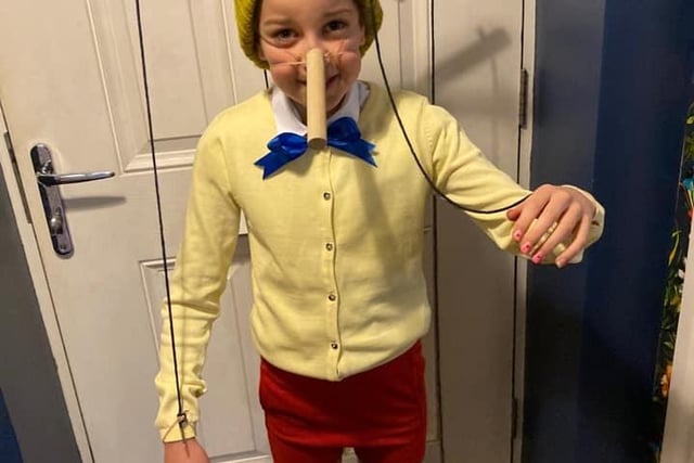 Matilda, age 9, from Forest Town as Pinocchio