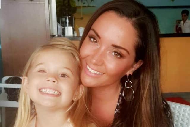 Myah Hauxwell and her proud Mum, Lauren.