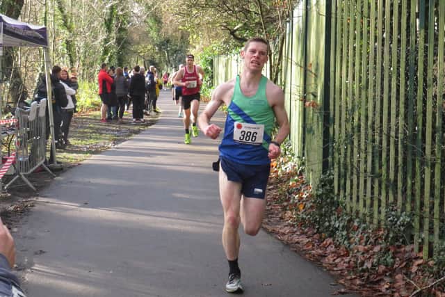 Jordan Boam in men's A team relays action.