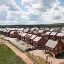 Drone image of Bellway’s Berry Hill development in Mansfield