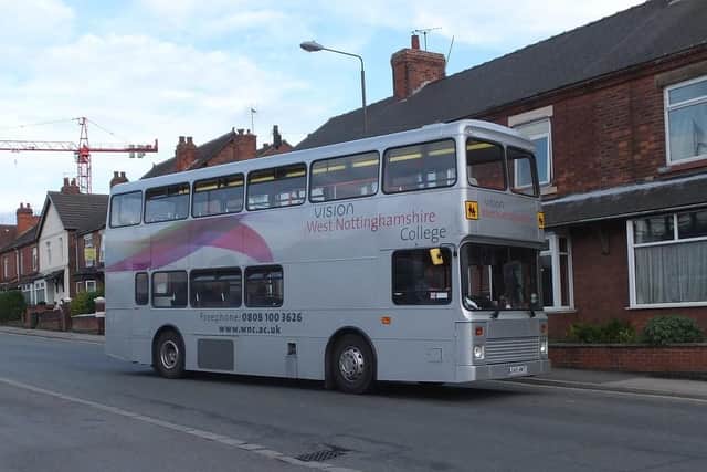 The West Nottinghamshire College bus will no longer run from September.