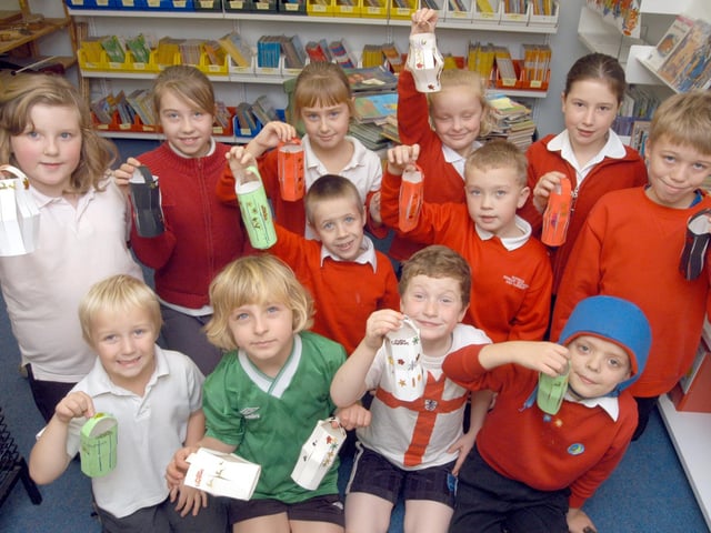 Youngsters pictured in 2006 with their Christmas Lanterns made at the Farmilo School Breakfast Club