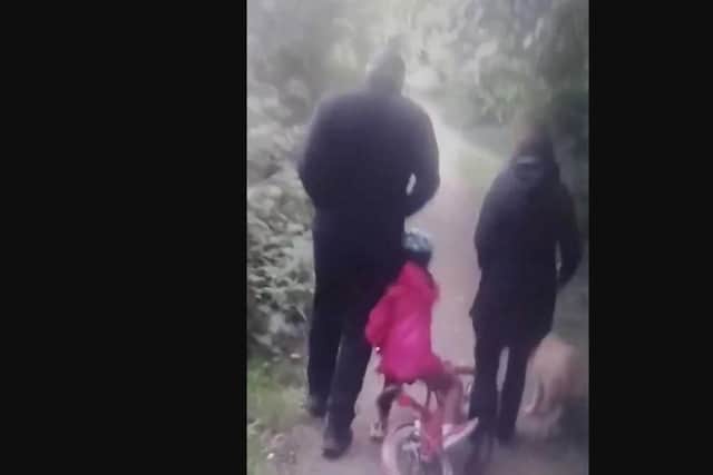 The footage has been seen by thousands of people on social media.