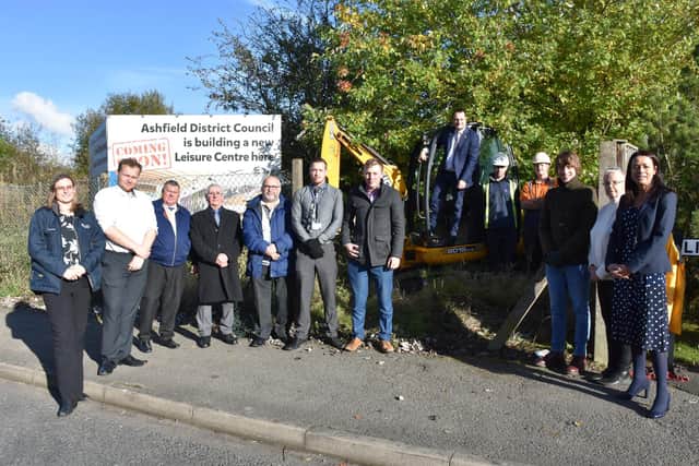 Kirkby Lesiure Centre site visit - Picture: Ashfield District Council