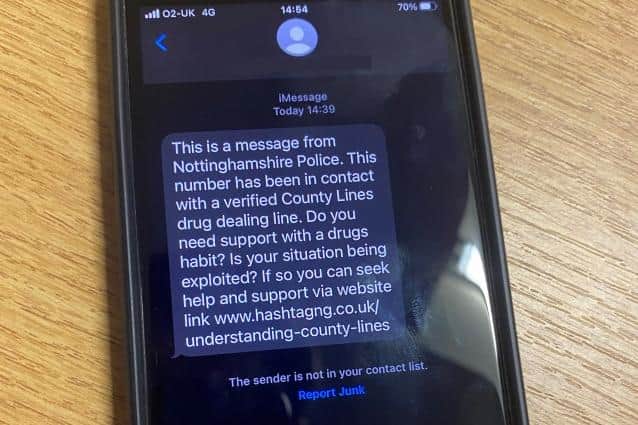 Hundreds of text messages have been sent to customers to help them break their addiction