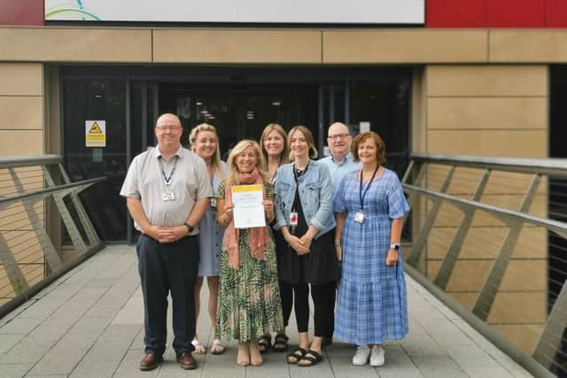 Some of the team members with their Matrix award