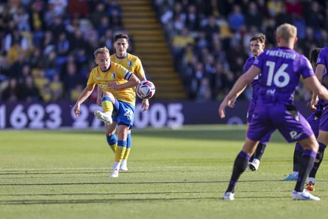Action during the Sky Bet League One match against Stevenage FC at the One Call Stadium, 19 Oct 2024, Photo credit Chris & Jeanette Holloway / The Bigger Picture.media