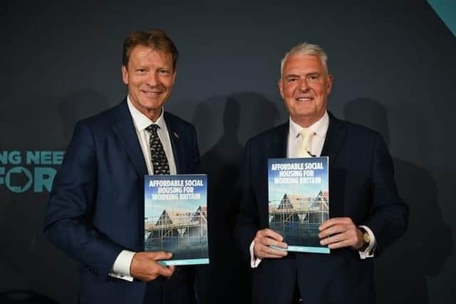 Richard Tice and Lee Anderson launching Reform UK's new social housing policy. Photo: Submitted
