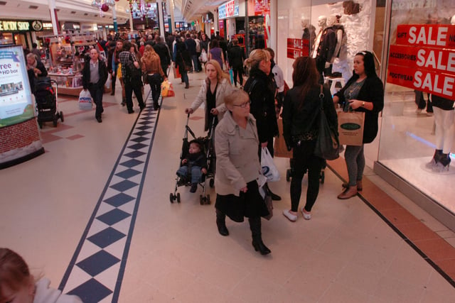 Shoppers looking to pick up a pre-Christmas bargain in 2012.