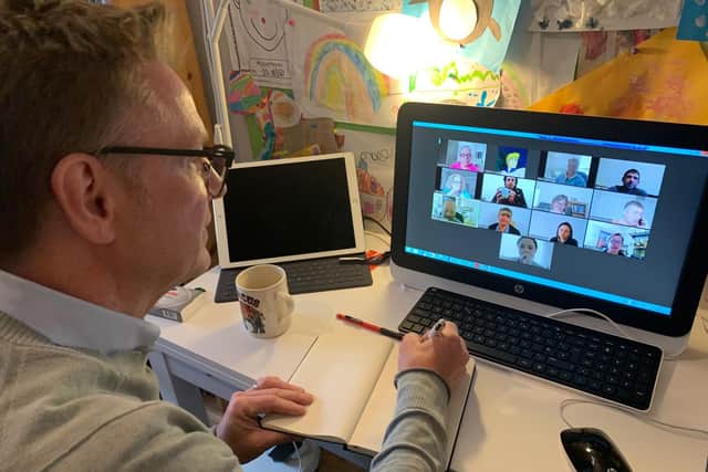Zoom group chats are one of the services the charity offers