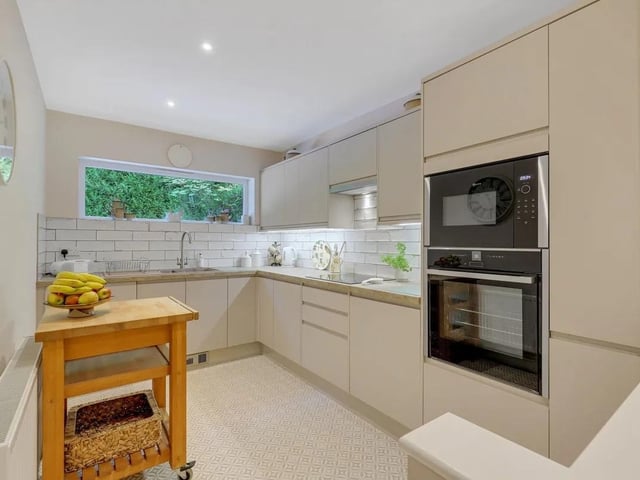 The second kitchen has a range of integrated neff appliances including a pyrolytic self-cleaning oven and an induction hob with a recirculating extractor fan and lends itself perfectly to multi-generational living