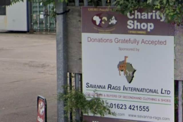 Savanna Rags' cash for clothes service, Mansfield. Photo: Google