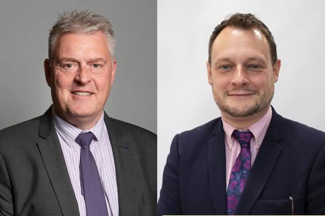Lee Anderson MP, left, and Coun Jason Zadrozny.