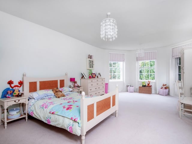 This 8 bed house in Bidbury Lane, Old Bedhampton, is on the market for offers in excess of £1.8m. It is listed by Fine and Country.