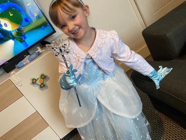 Willow, 5, from Ravensdale as Cinderella