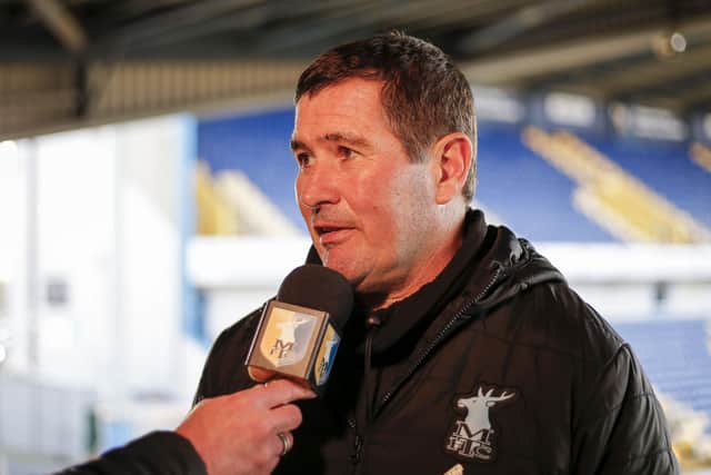Mansfield Town manager Nigel Clough.